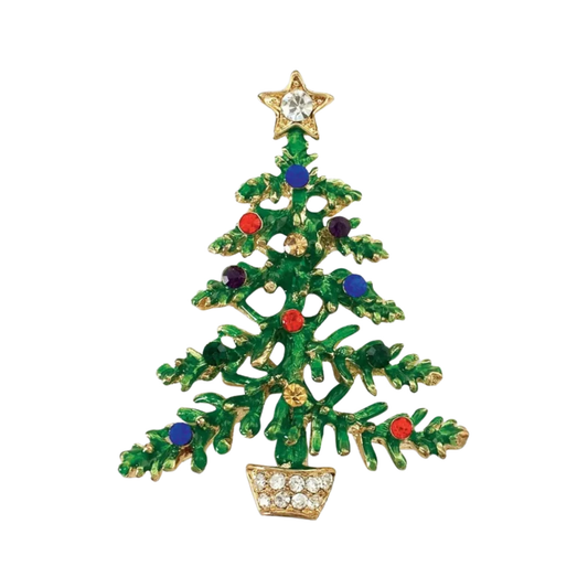 Christmas Tree with Lights Pin