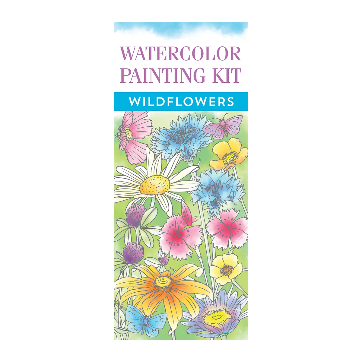 Watercolor Painting Kit Wildflowers