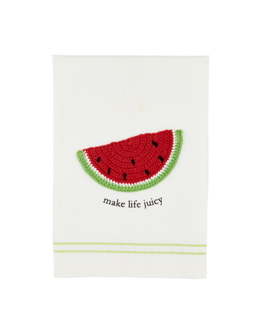 Watermelon Fruit Crochet Towel