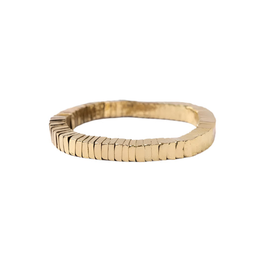 Lucille Square Brass Bracelet Gold