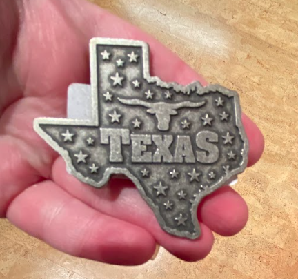 Texas Shaped Metal Magnet