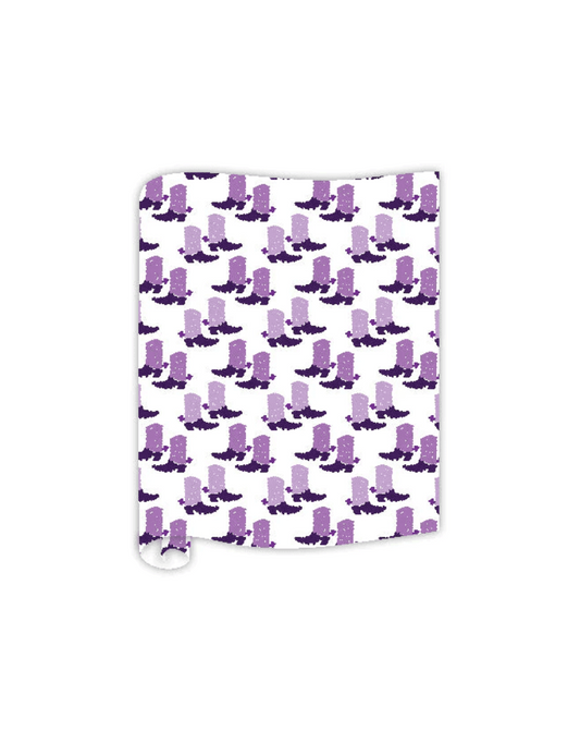 Table Runner Purple Boots