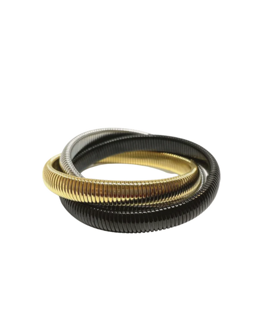 Mixed Metal Cobra Bracelet