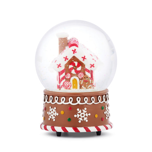 Snowflake, Gingerbread Musical Snowglobe