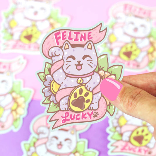 SALE Feline Fine Vinyl Sticker