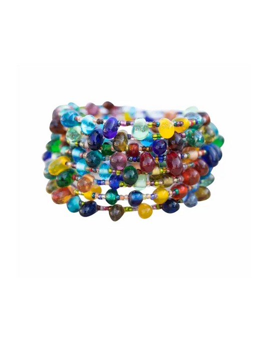 Multicolored Glass Bracelet