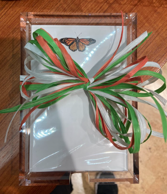 Acrylic Notepad holder w/ 2 pads