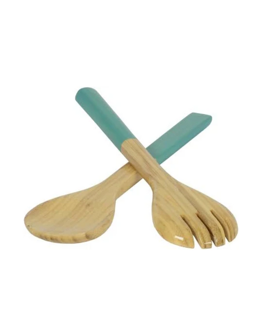 Salad Server Set Light Blue