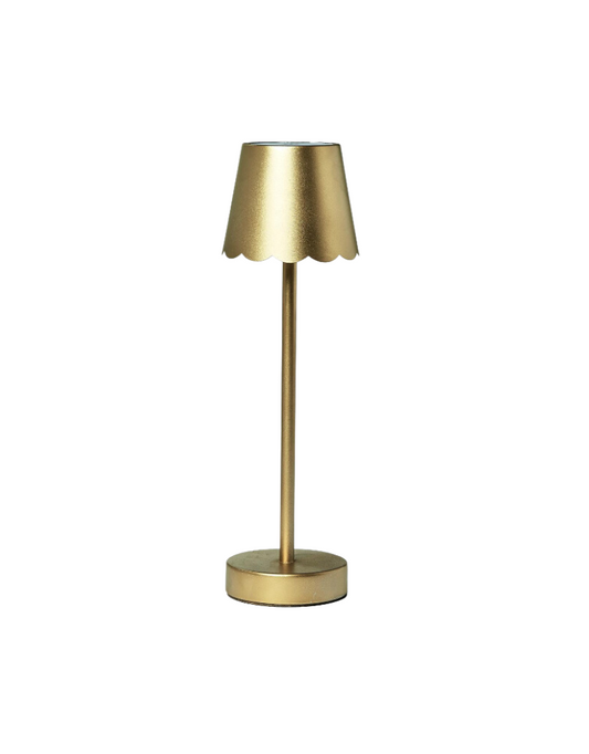 LED Table Lamp with Scalloped Edge
