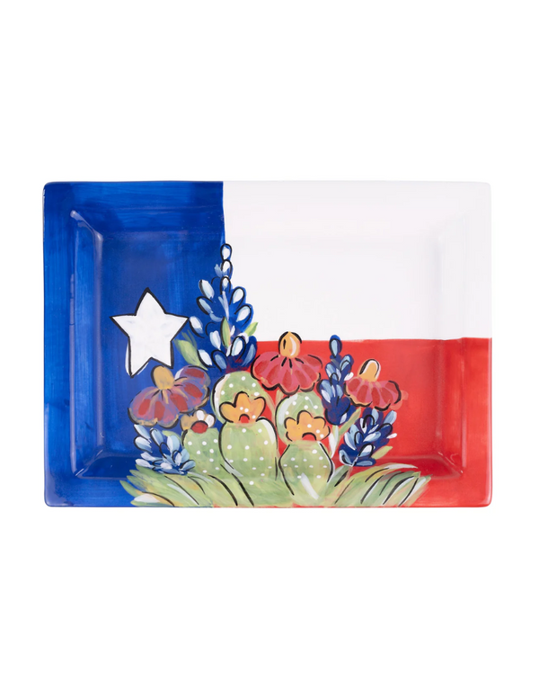 Texas Flag Wildflower Tray