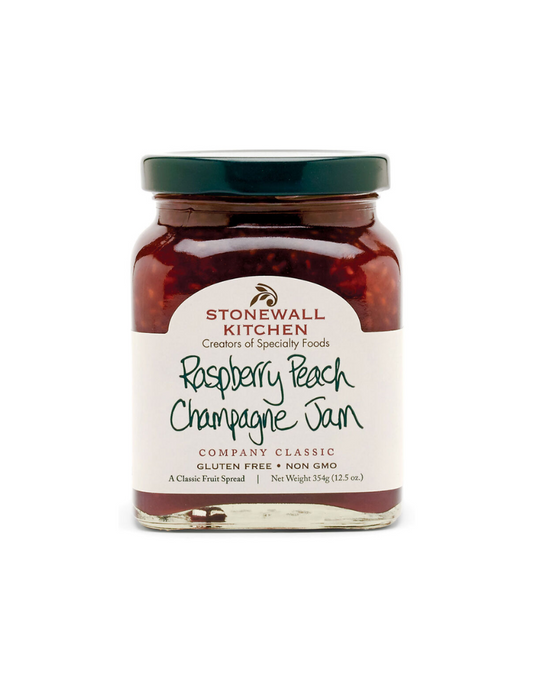 Raspberry Peach Champagne Jam