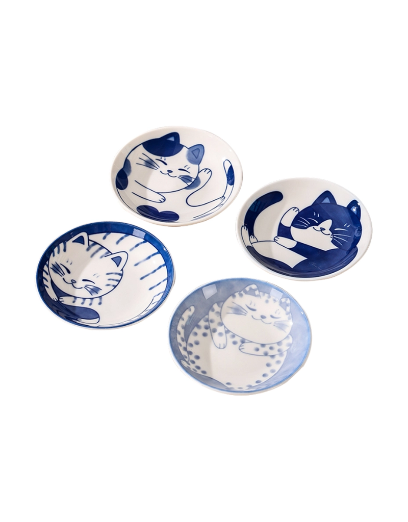 Lucky Cat Ceramic Trinket Dish
