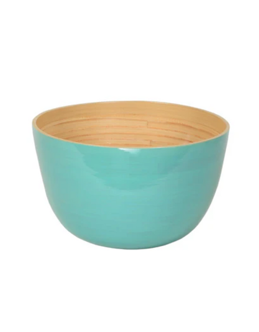 Bamboo Mixing Bowl Light Blue