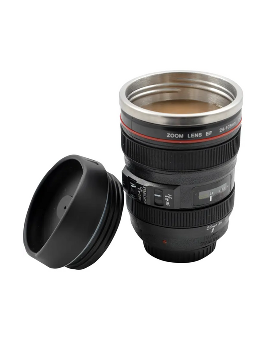 Camera Lens Mug with Stainless Steel Liner