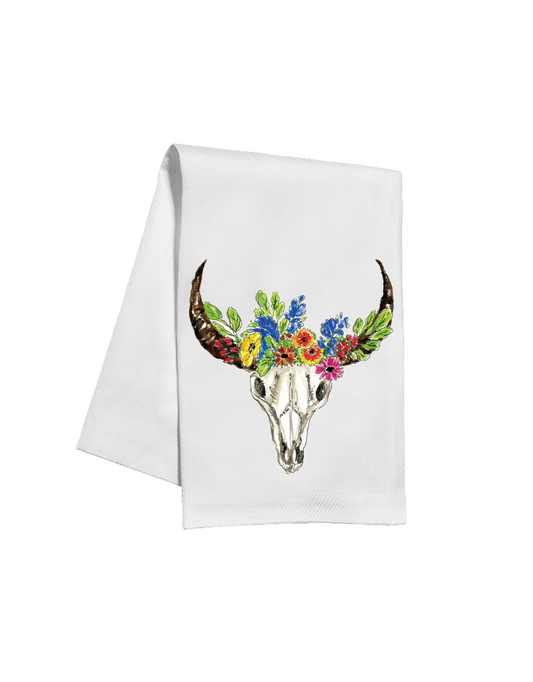 Cow Skull Towel