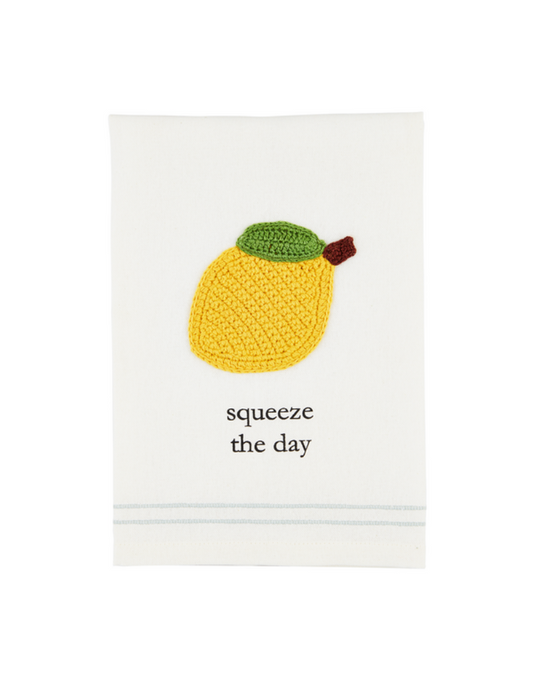 Lemon Fruit Crochet Towel