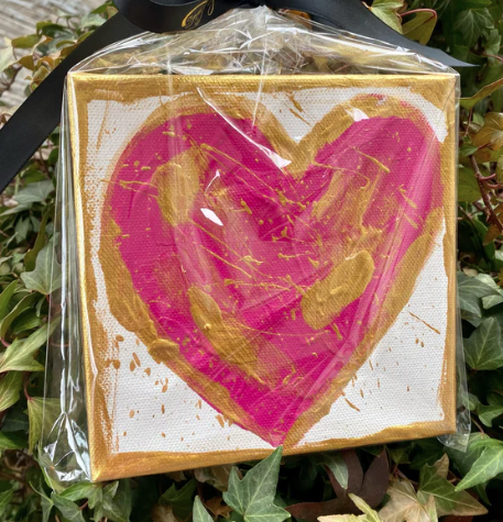 Gold Heart 6x6