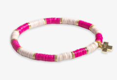 Grace Hot Pink/Ivory Bracelet