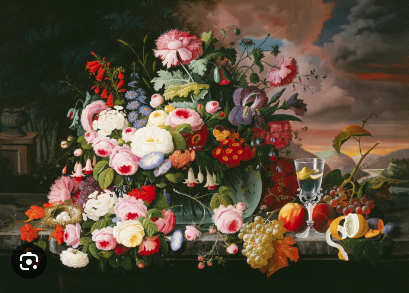 Amon Carter Poster Prints Still Life of Flowers and Fruit