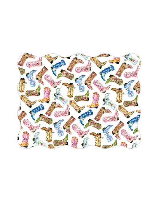 Colorful Cowboy Boots Placemat