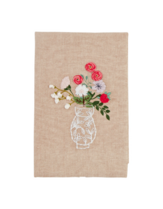 Flower in Vase Towel