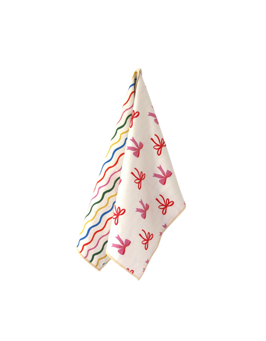 Ribbon Bloom Microfiber Towel