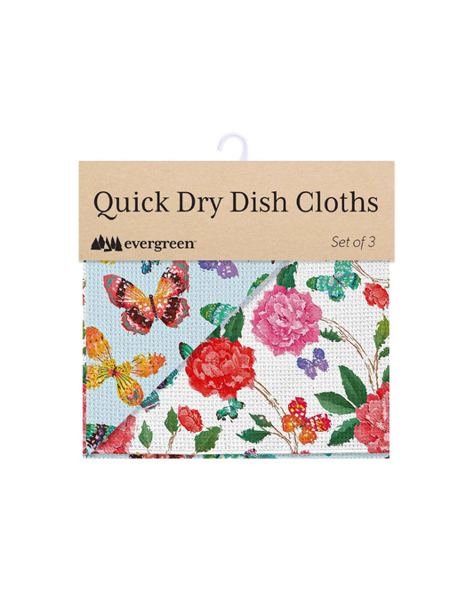 Butterfly Toile Dish Cloth