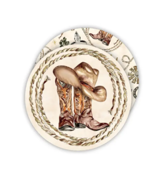 Coaster Western Boot and Hat