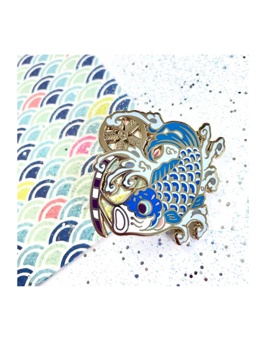 Koinobori Japanese Carp Enamel Pin