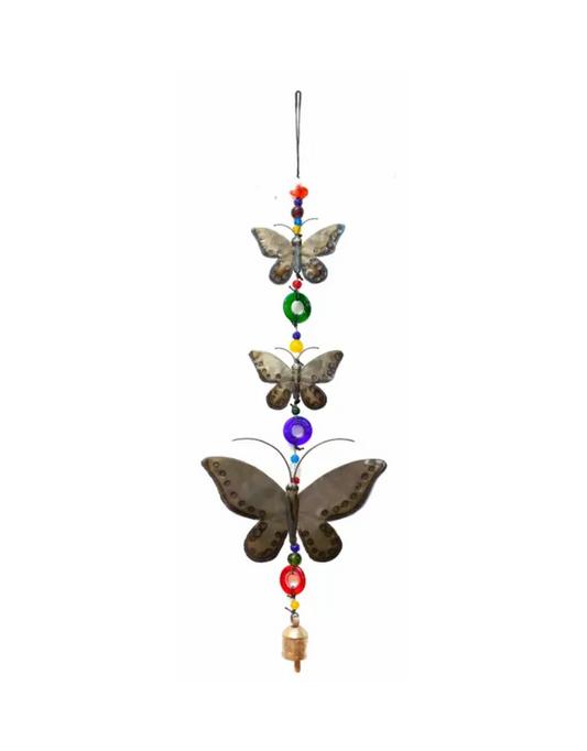 Three Charming Butterflies Wind Chime