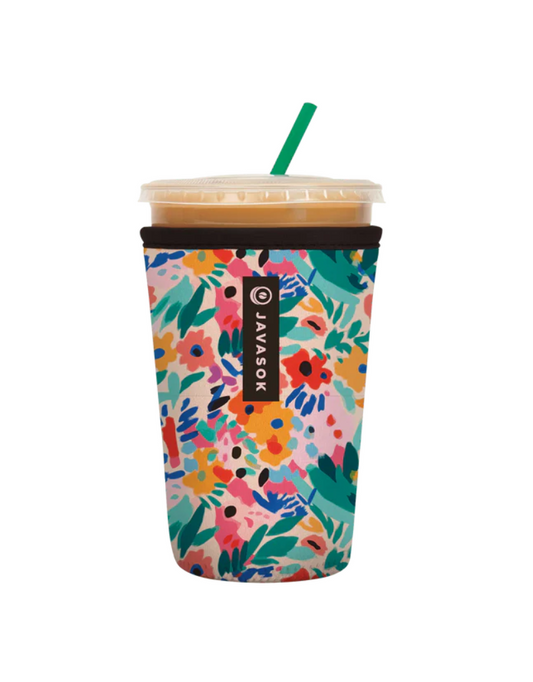 JavaSok Abstract Floral 22-28oz