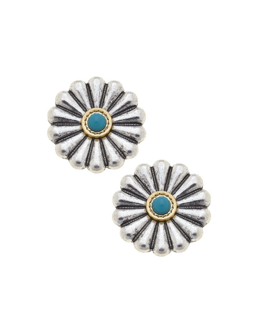 Monica Concho Stud Earrings