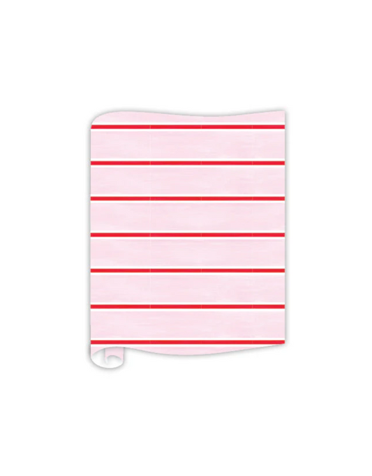 Table Runner Pink White and Red