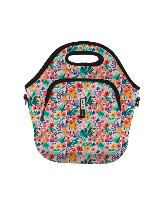 Lunch Tote Abstract Floral