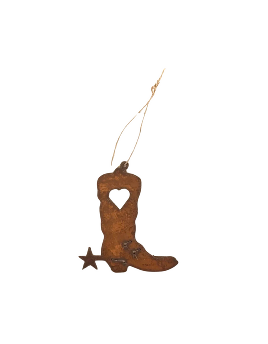 Boot with Heart Ornament