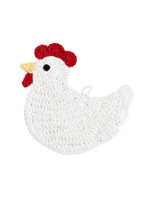 Chicken Crochet Trivet